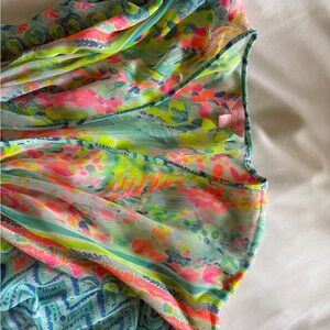 Lilly Pulitzer Neon Floral Blouse